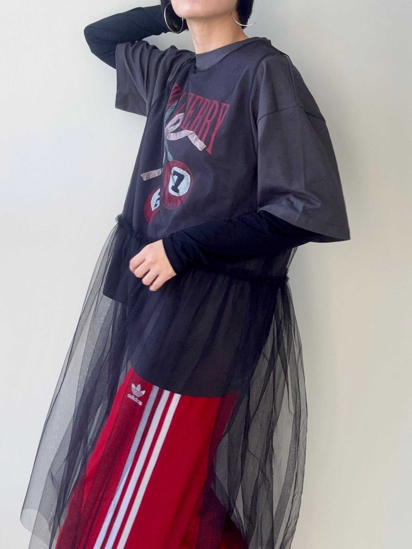 AILEY TULLE DRESS BLACK