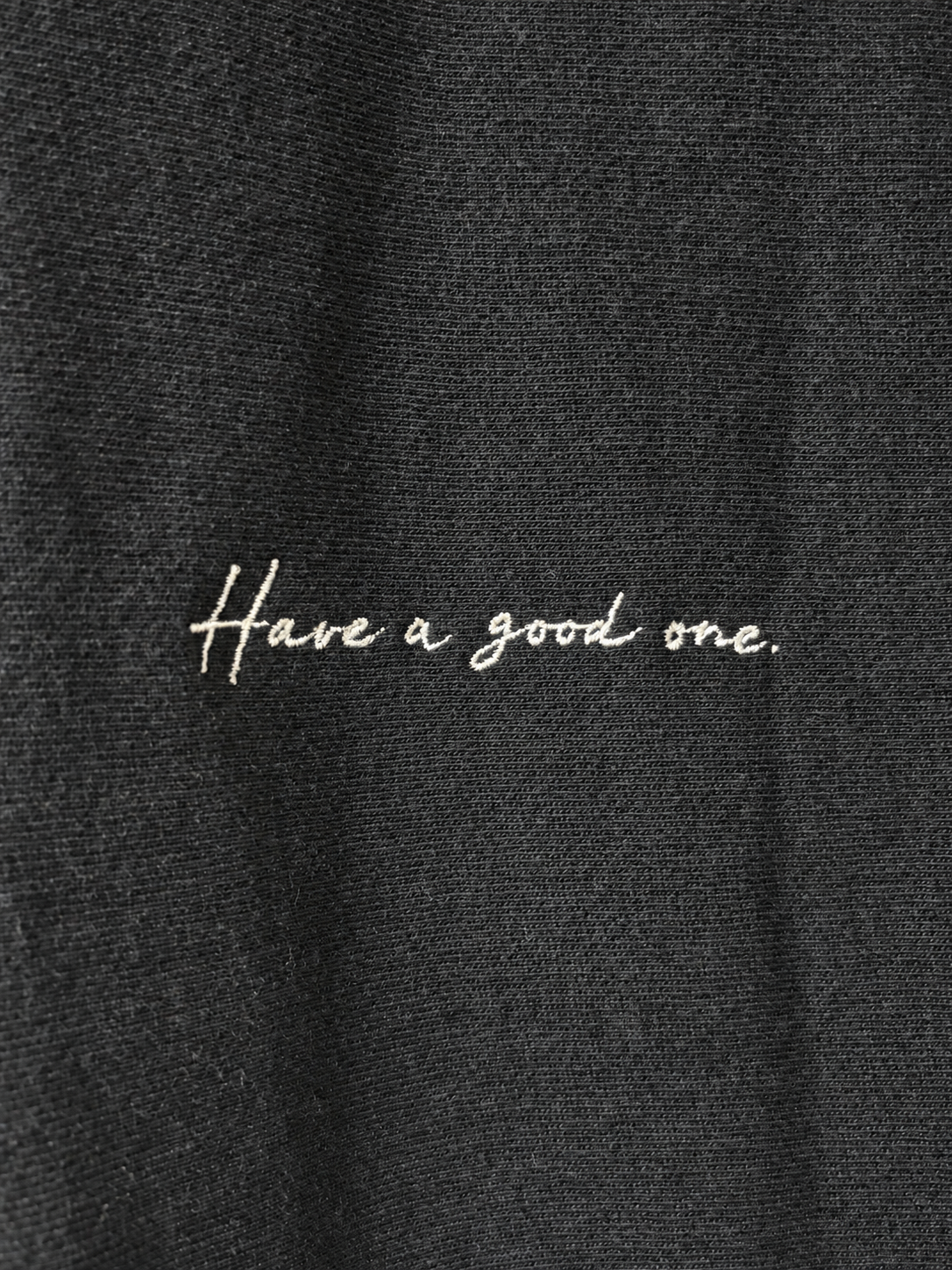 EVERY DAY Embroidery SWEAT BLACK