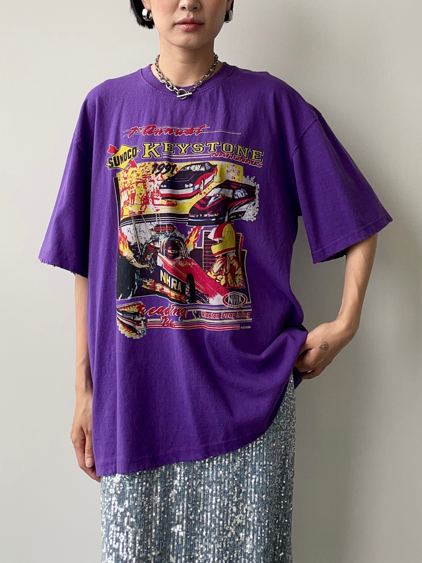 KEYSTONE CAR RACING T-SHIRTS UNISEX PURPLE