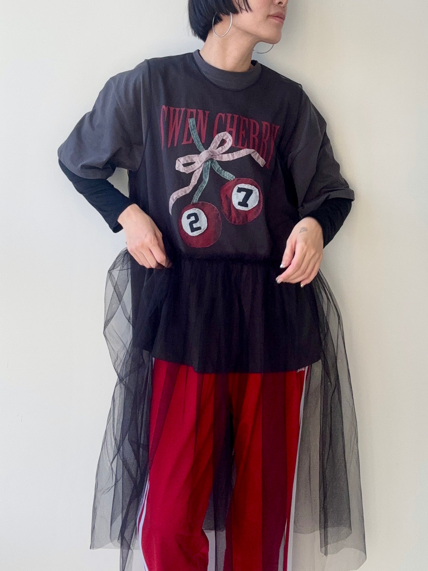 AILEY TULLE DRESS BLACK