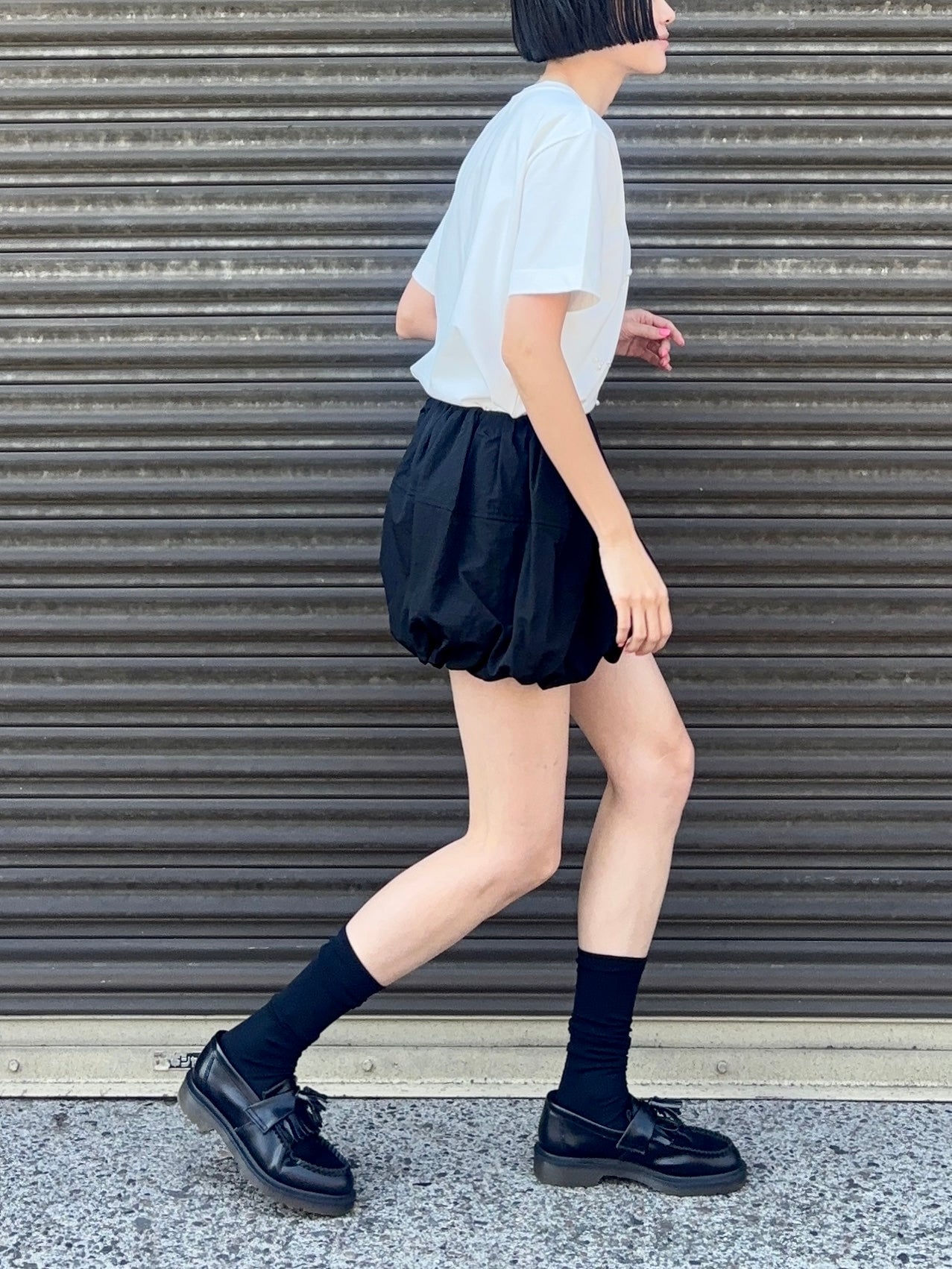 PUMKIN BALLOON SKIRT Black