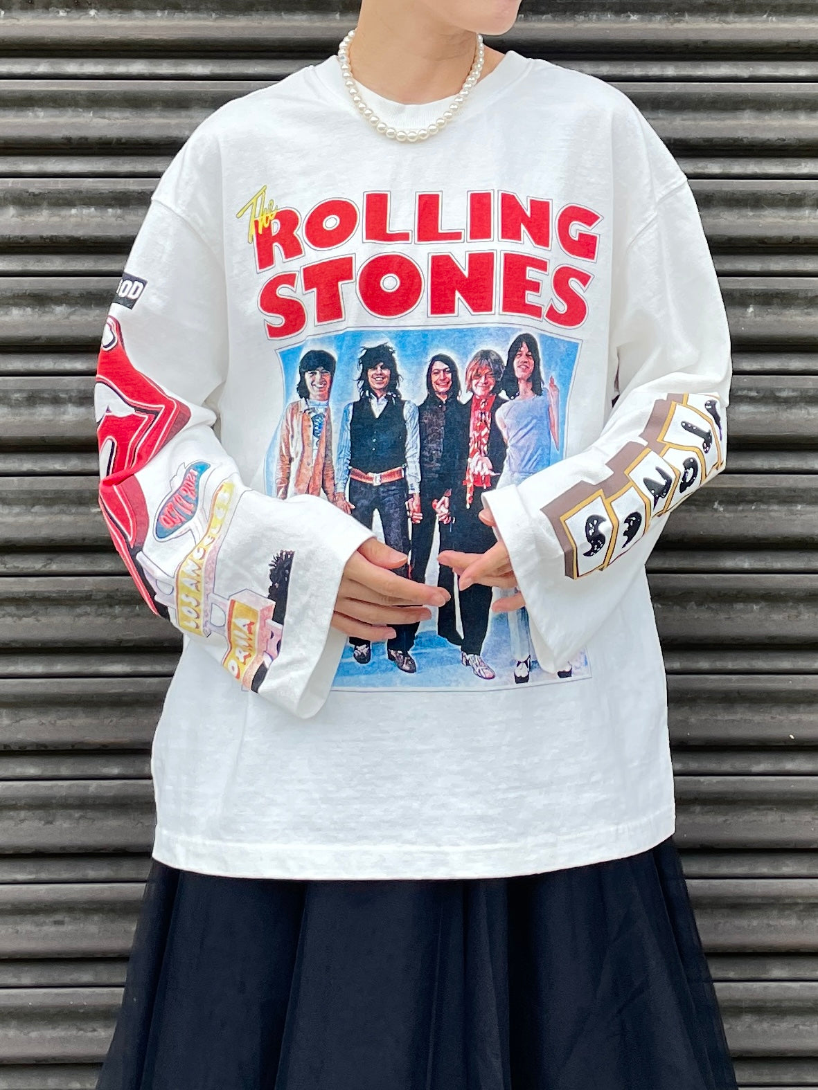 ROLLING STONES T-SHIRTS White UNISEX【SELECTED ITEM】