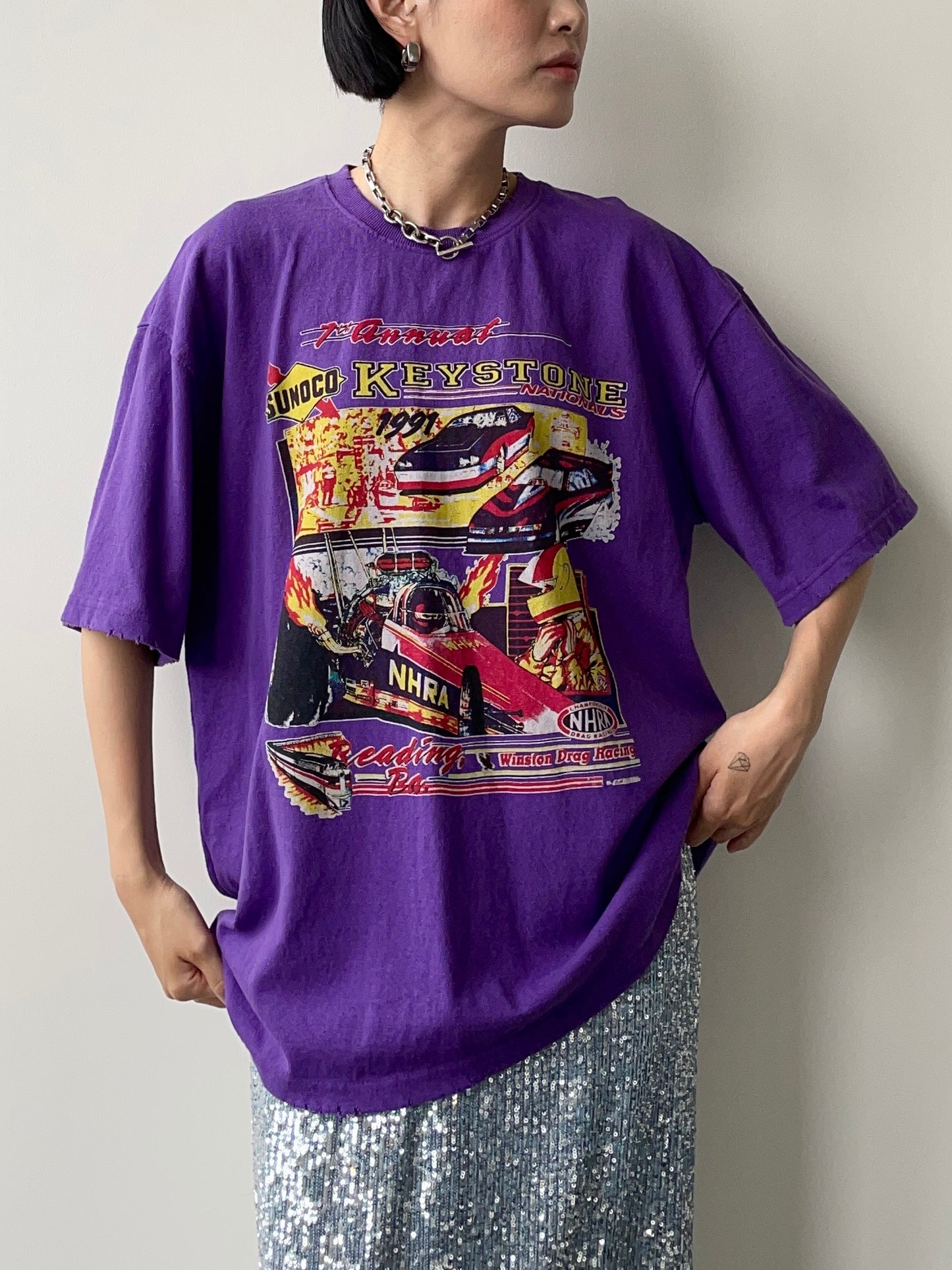 KEYSTONE CAR RACING T-SHIRTS UNISEX PURPLE