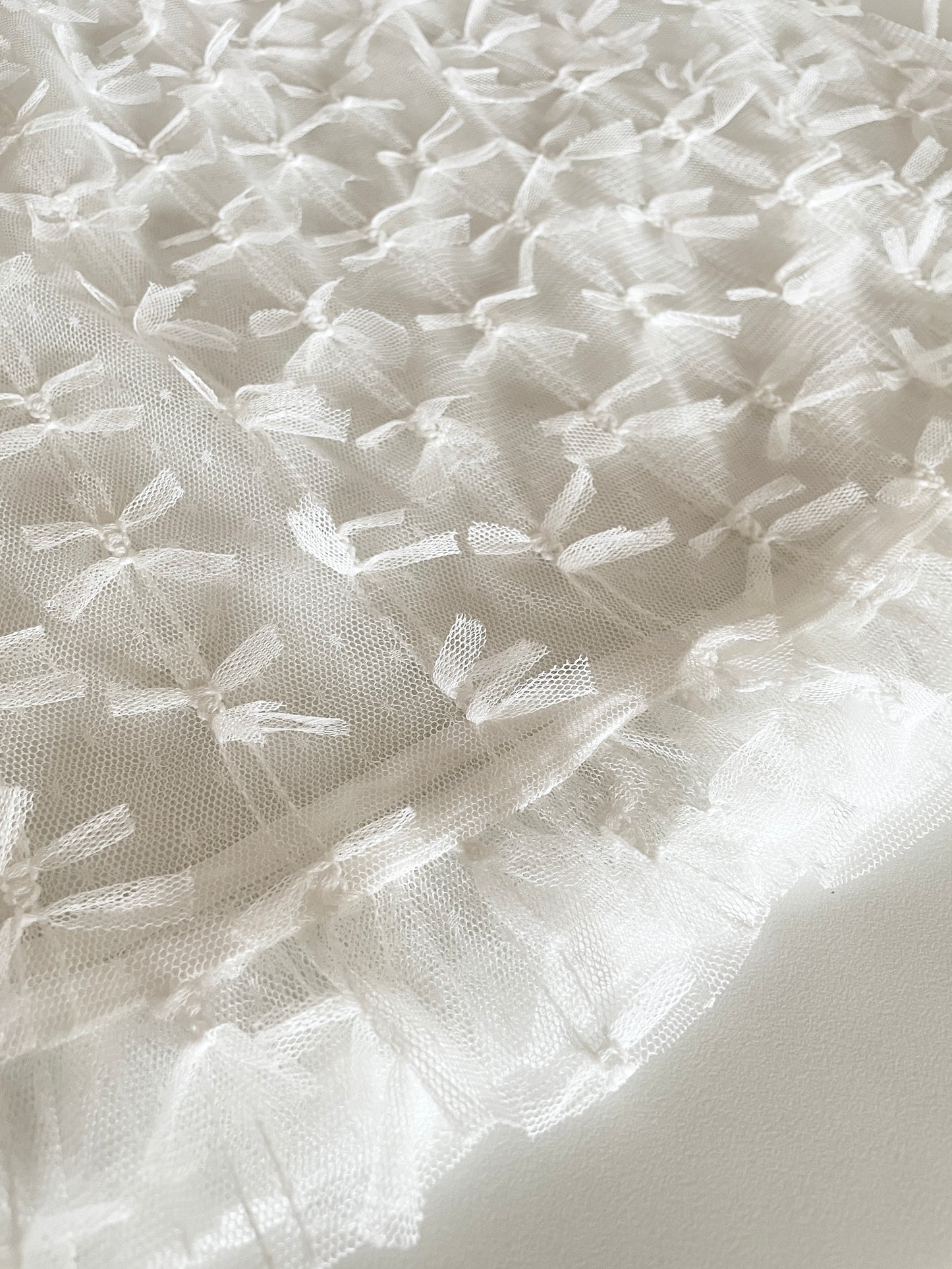 RIBBON TULLE SKIRT White【SELECT ITEM】