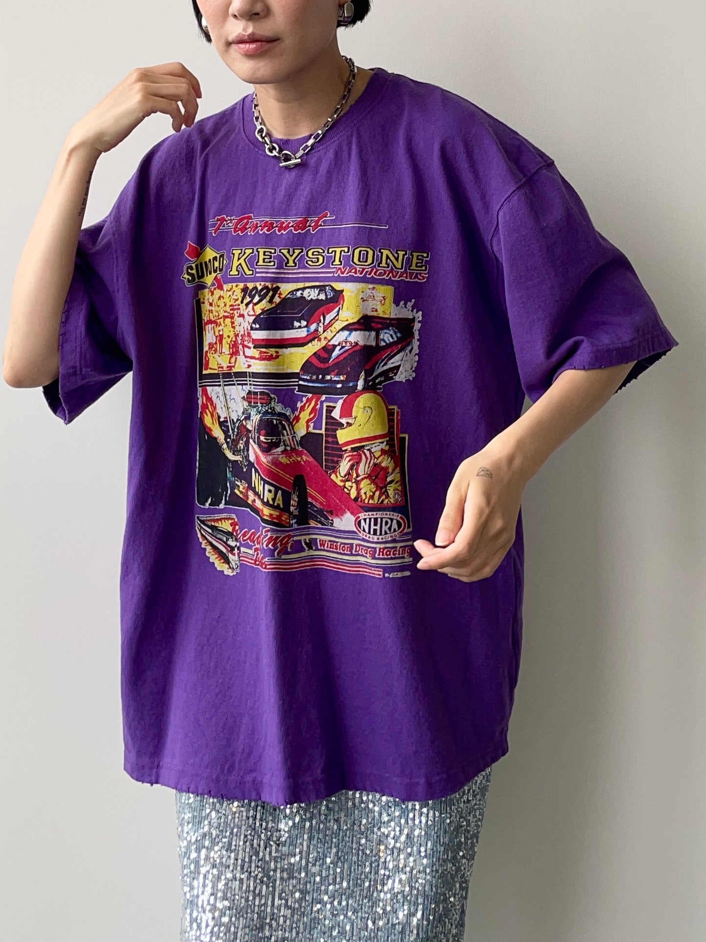 KEYSTONE CAR RACING T-SHIRTS UNISEX PURPLE
