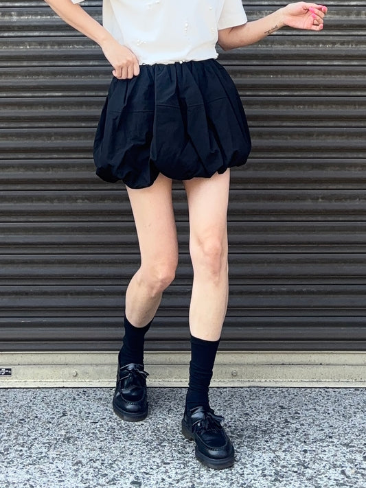 PUMKIN BALLOON SKIRT Black