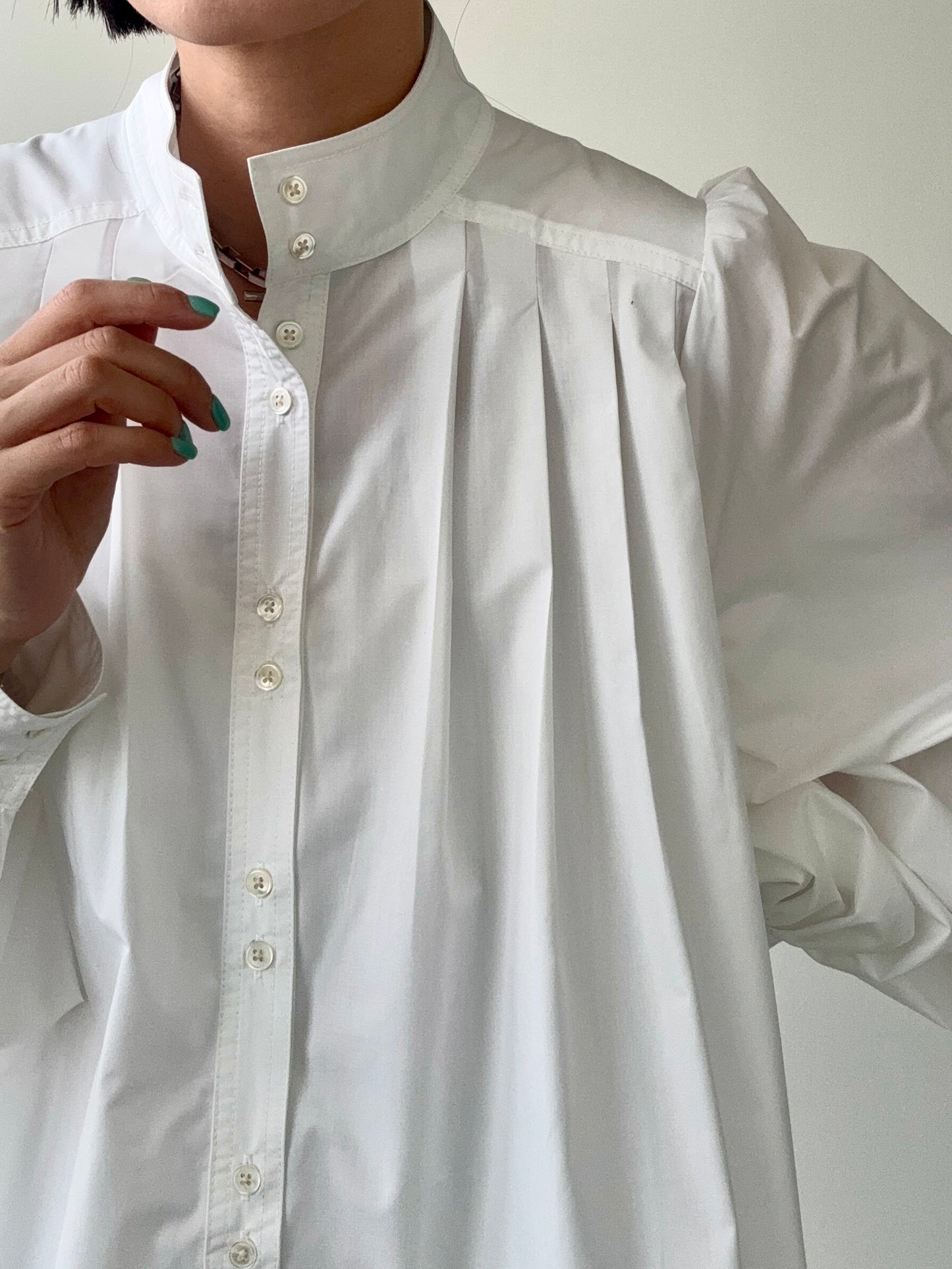 JENNY PLEATED DRESS White