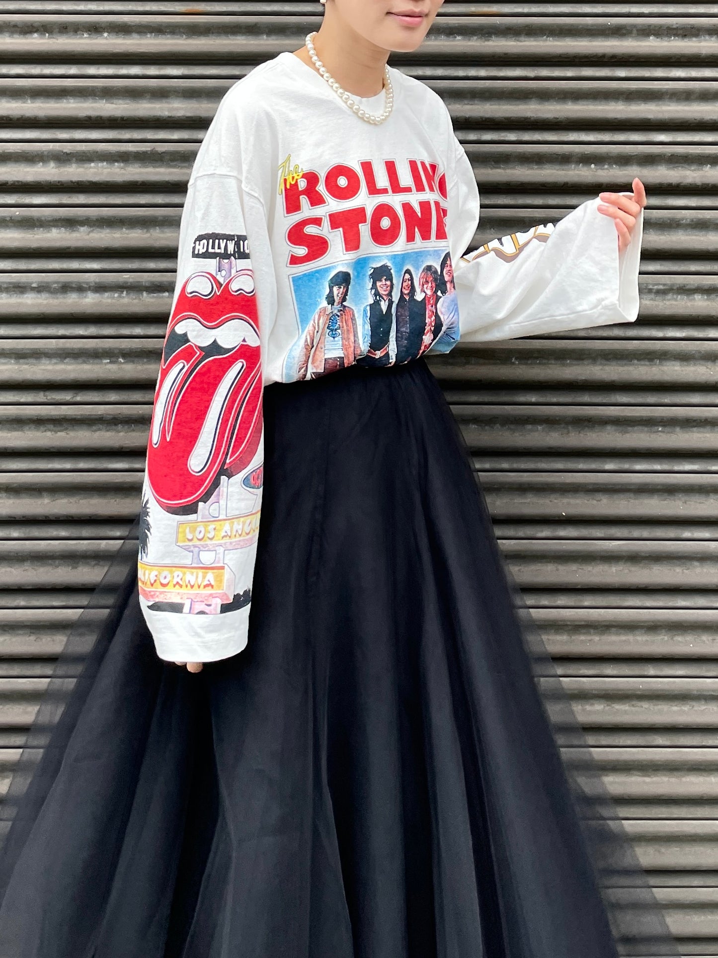 ROLLING STONES T-SHIRTS White UNISEX【SELECTED ITEM】