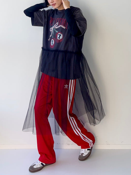 AILEY TULLE DRESS BLACK