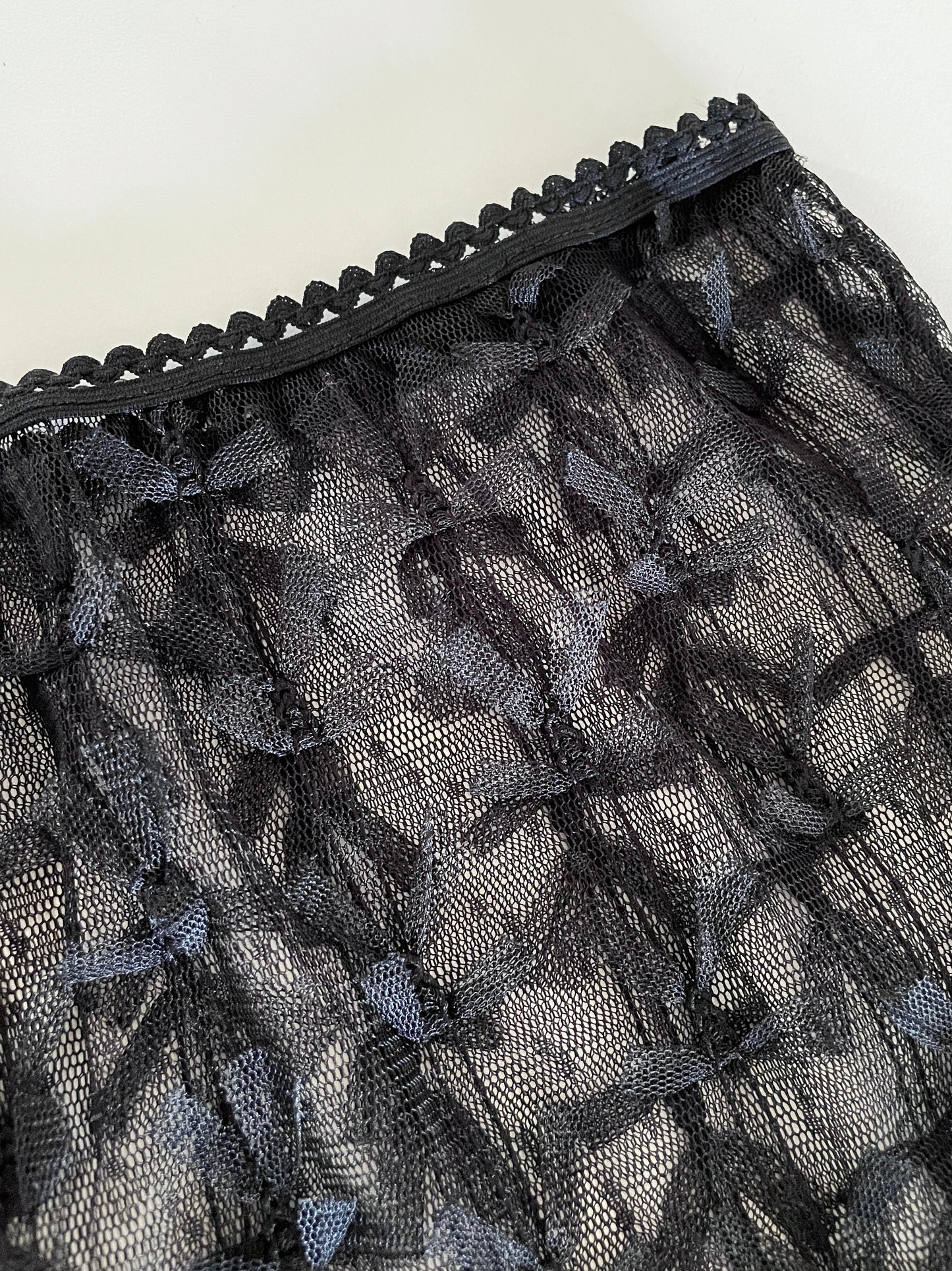 RIBBON TULLE SKIRT Black【SELECT ITEM】