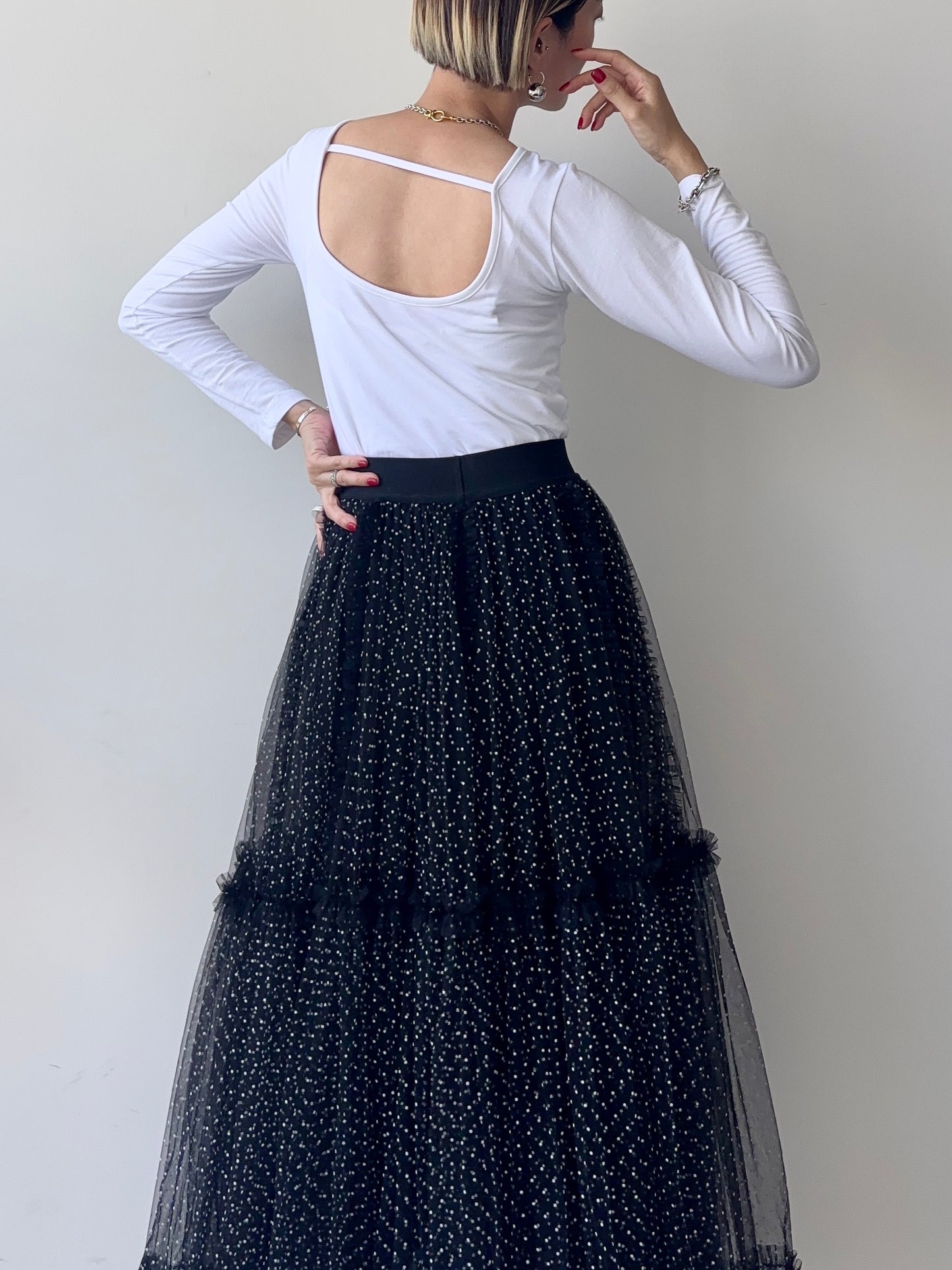 ★再入荷★MINI DOTS TULLE SKIRT