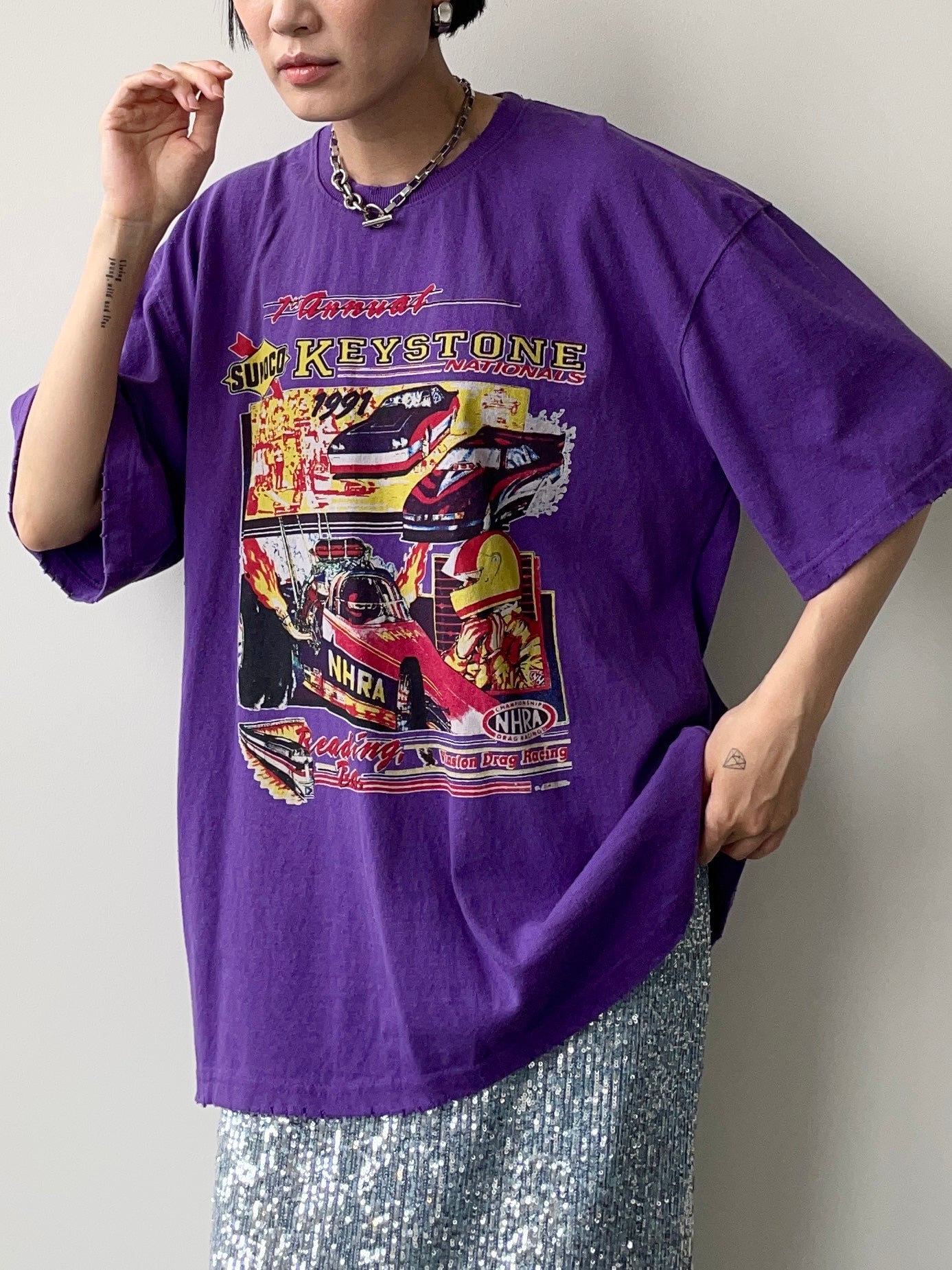 KEYSTONE CAR RACING T-SHIRTS UNISEX PURPLE