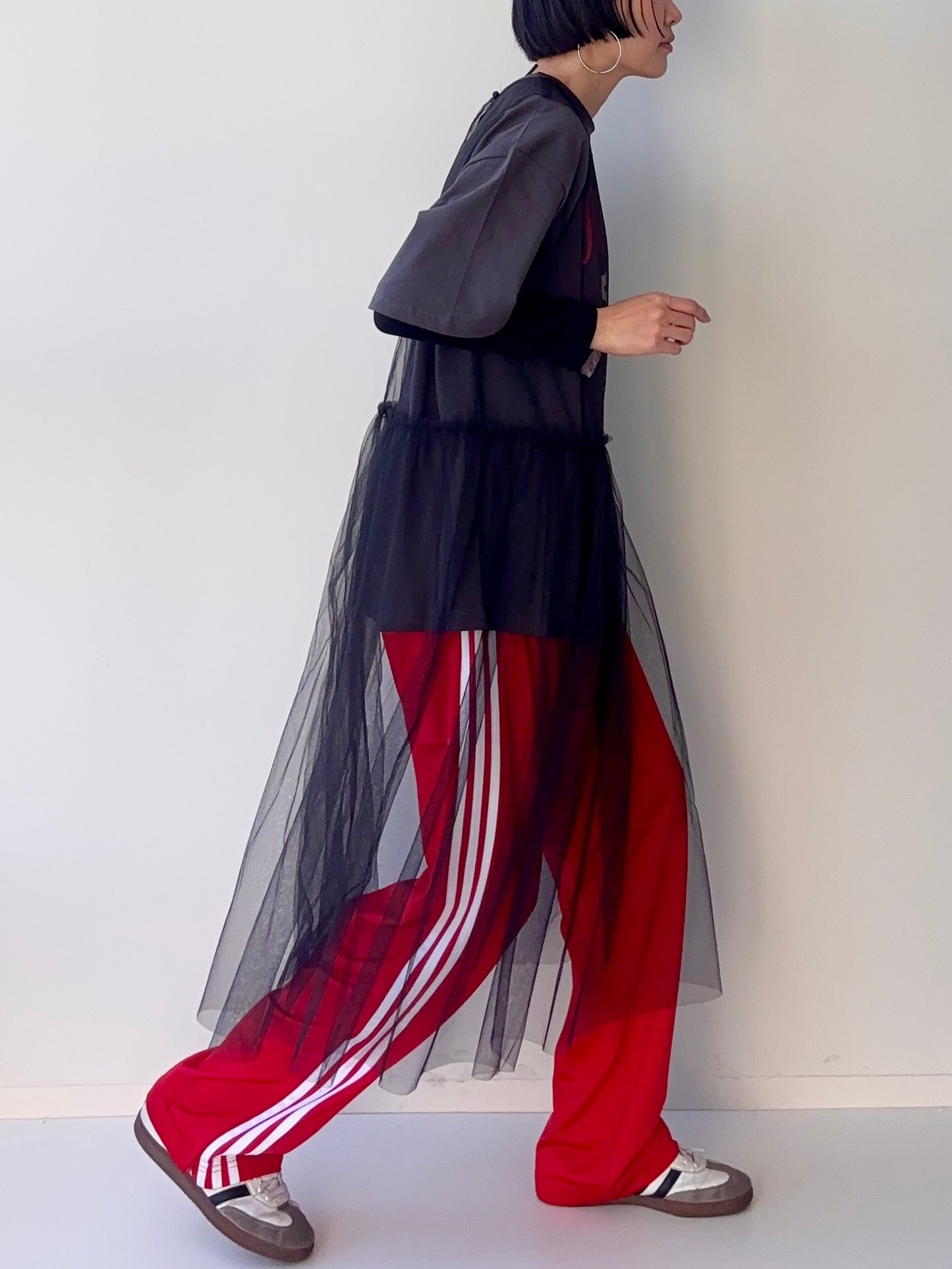 AILEY TULLE DRESS BLACK