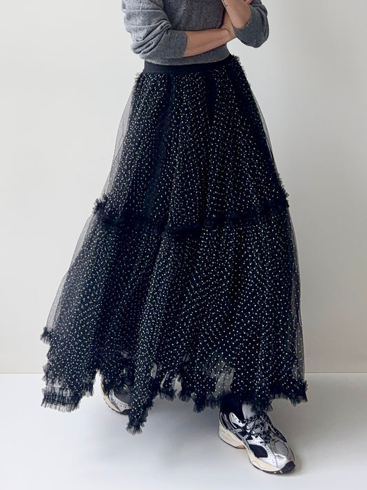 ★再入荷★MINI DOTS TULLE SKIRT