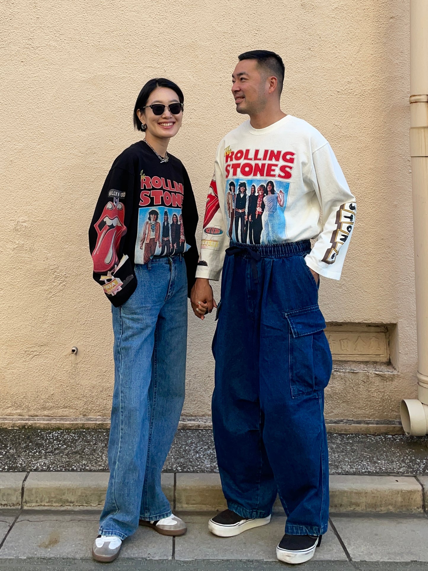 ROLLING STONES T-SHIRTS Black UNISEX【SELECTED ITEM】