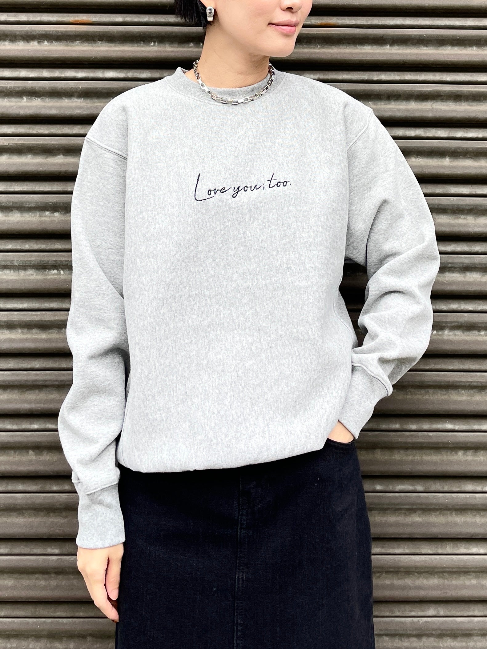 LOVE YOU TOO SWEAT SHIRTS GREY【Pre-oder /Late Nov. shipping 予約 ...