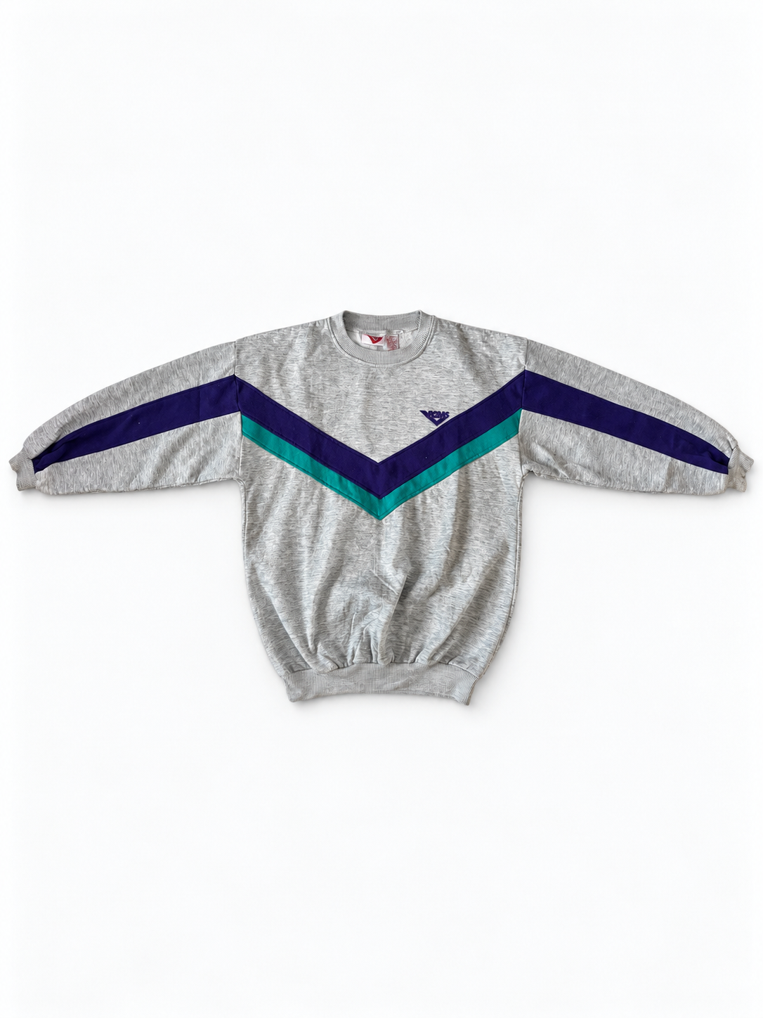 PONY COLOR BLOCK SWEAT SHIRTS ★ USED