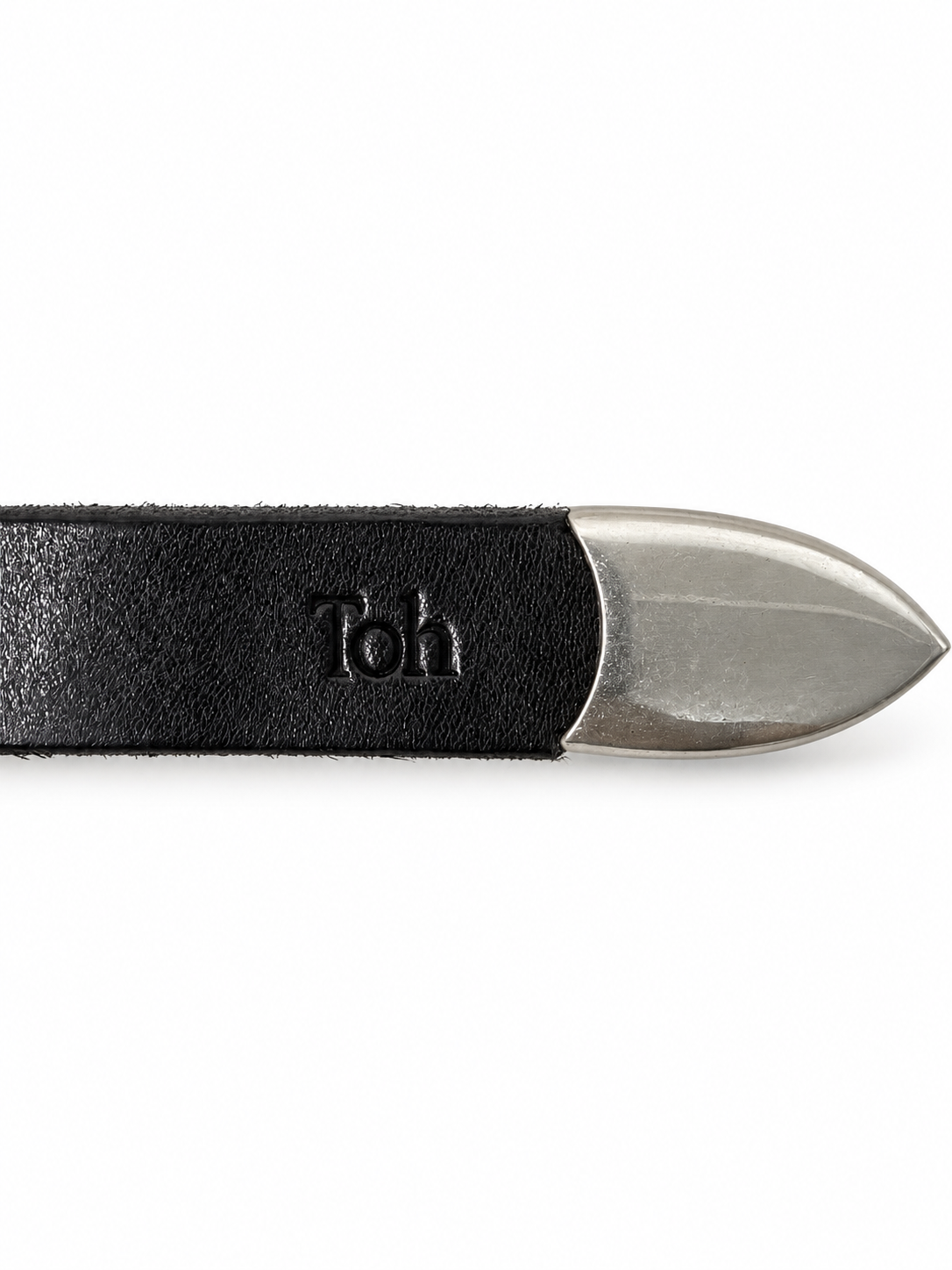 METAL BELT BLACK☆GENUINE LEATHER