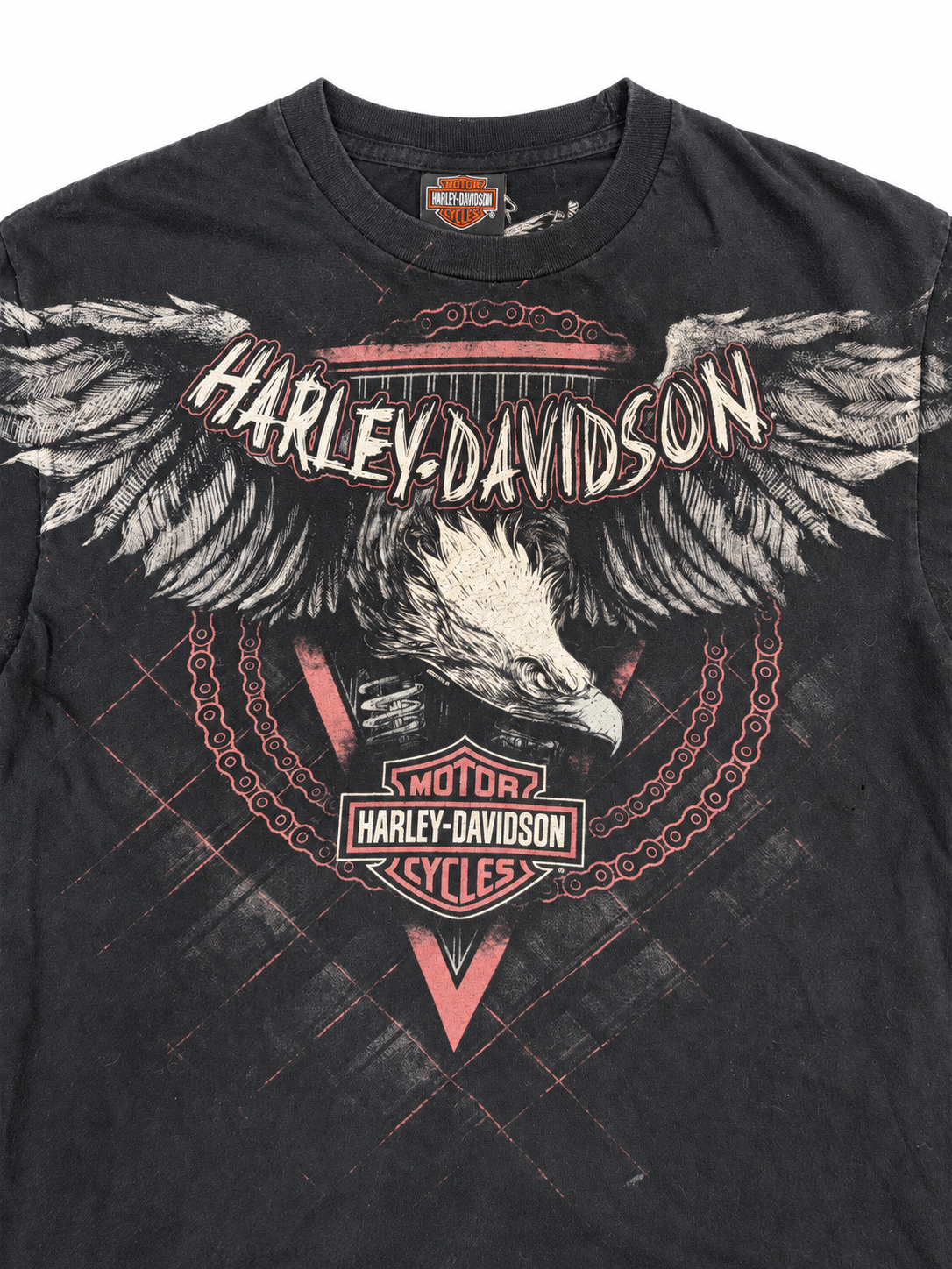 HARLEY-DAVIDSON|OZARK ROUTE 66 Graphic T-Shirt ★ L ★USED