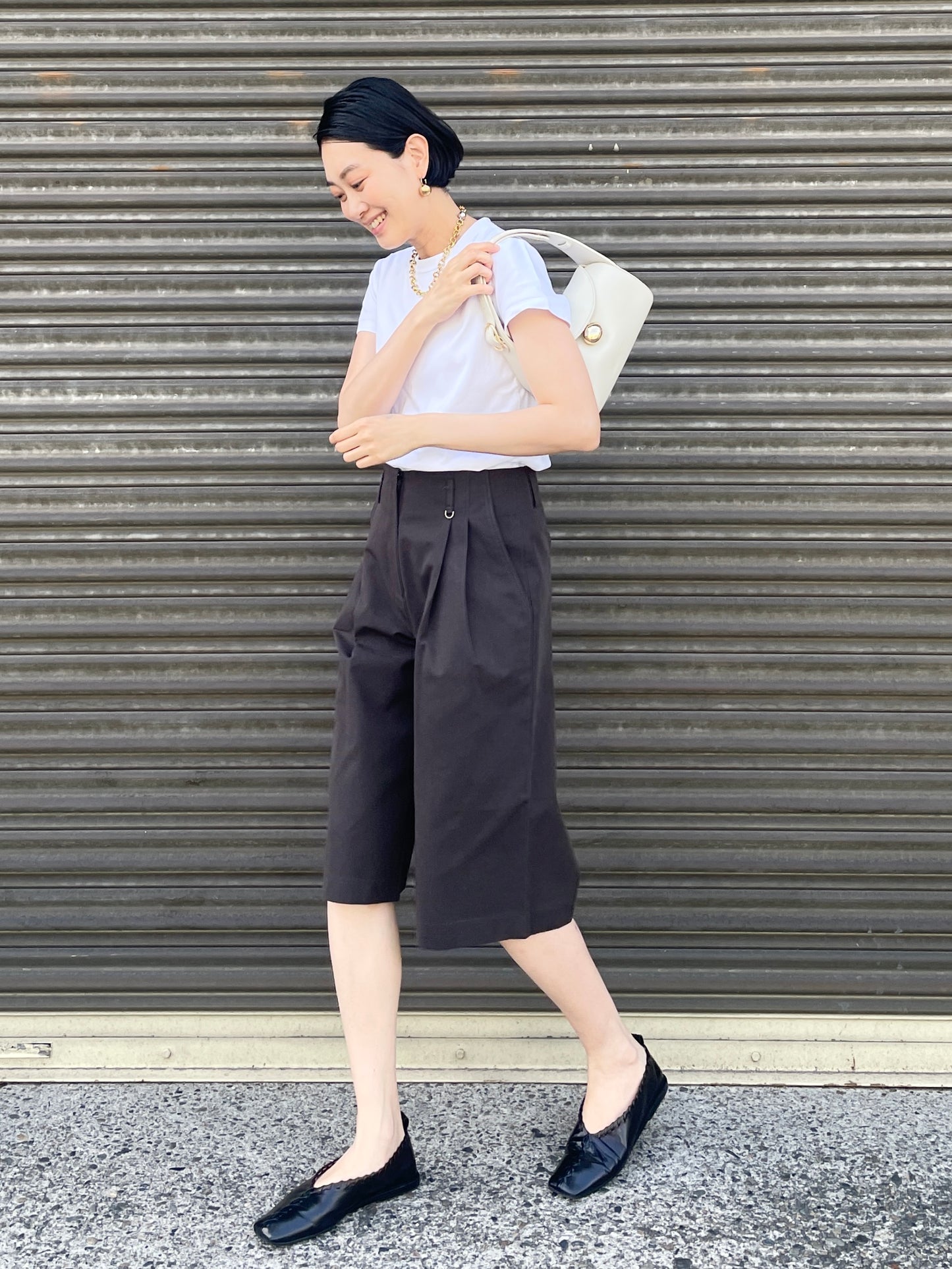 SOPHIA BERMUDA PANTS Brown