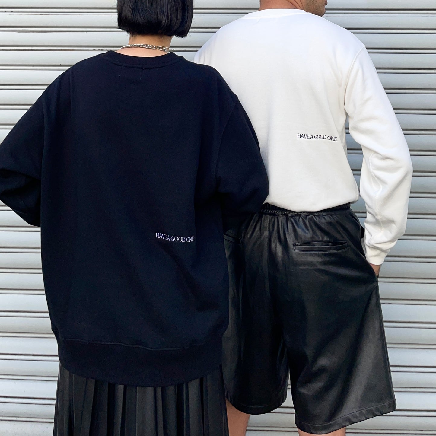 GOOD DAY Embroidery SWEAT White