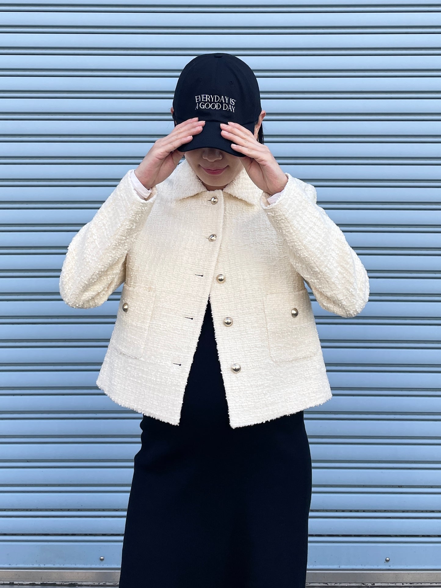 GOOD DAY Embroidery CAP Black【UNISEX】