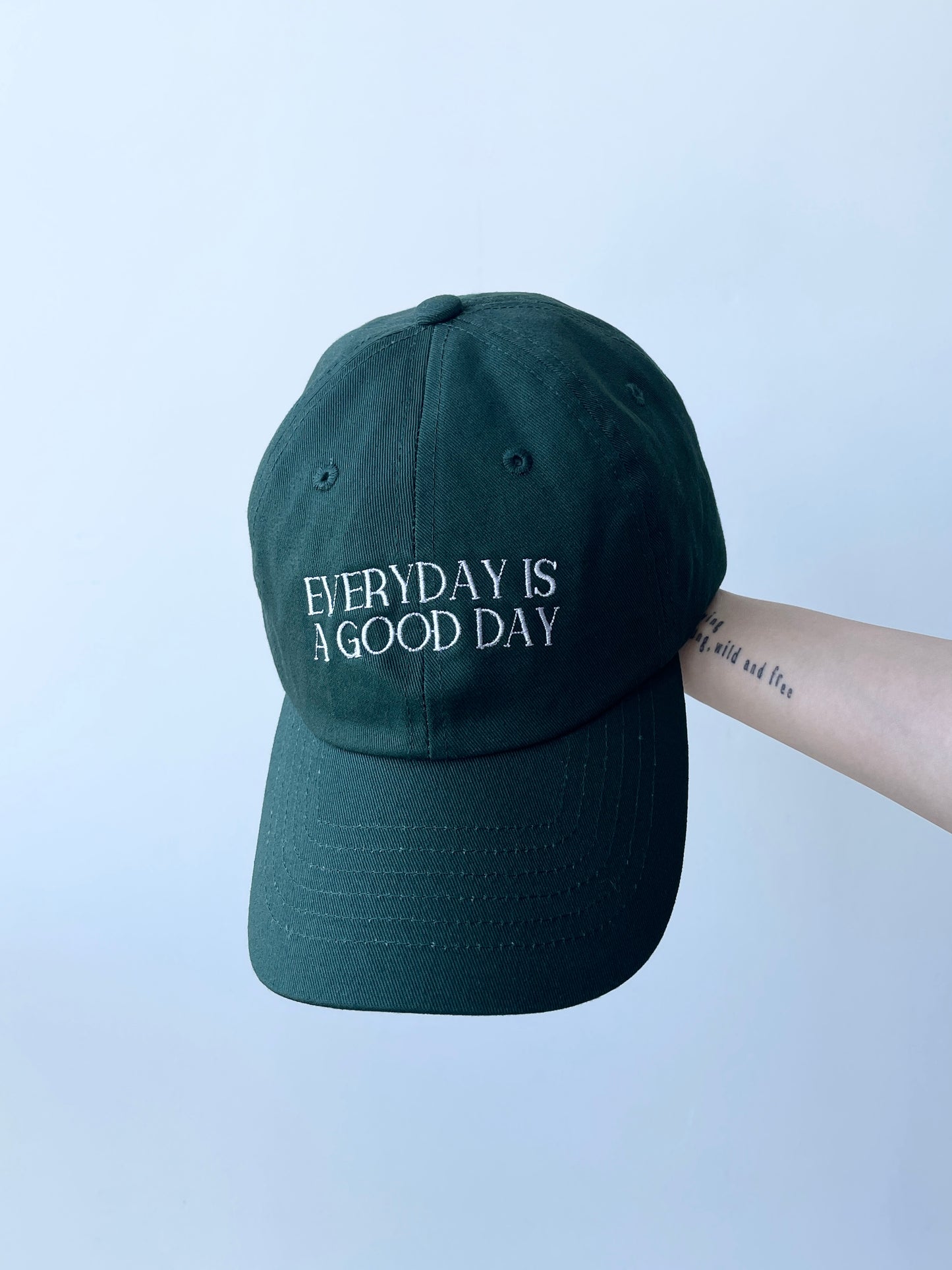 GOOD DAY Embroidary CAP Green