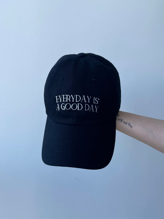 GOOD DAY Embroidery CAP Black【UNISEX】