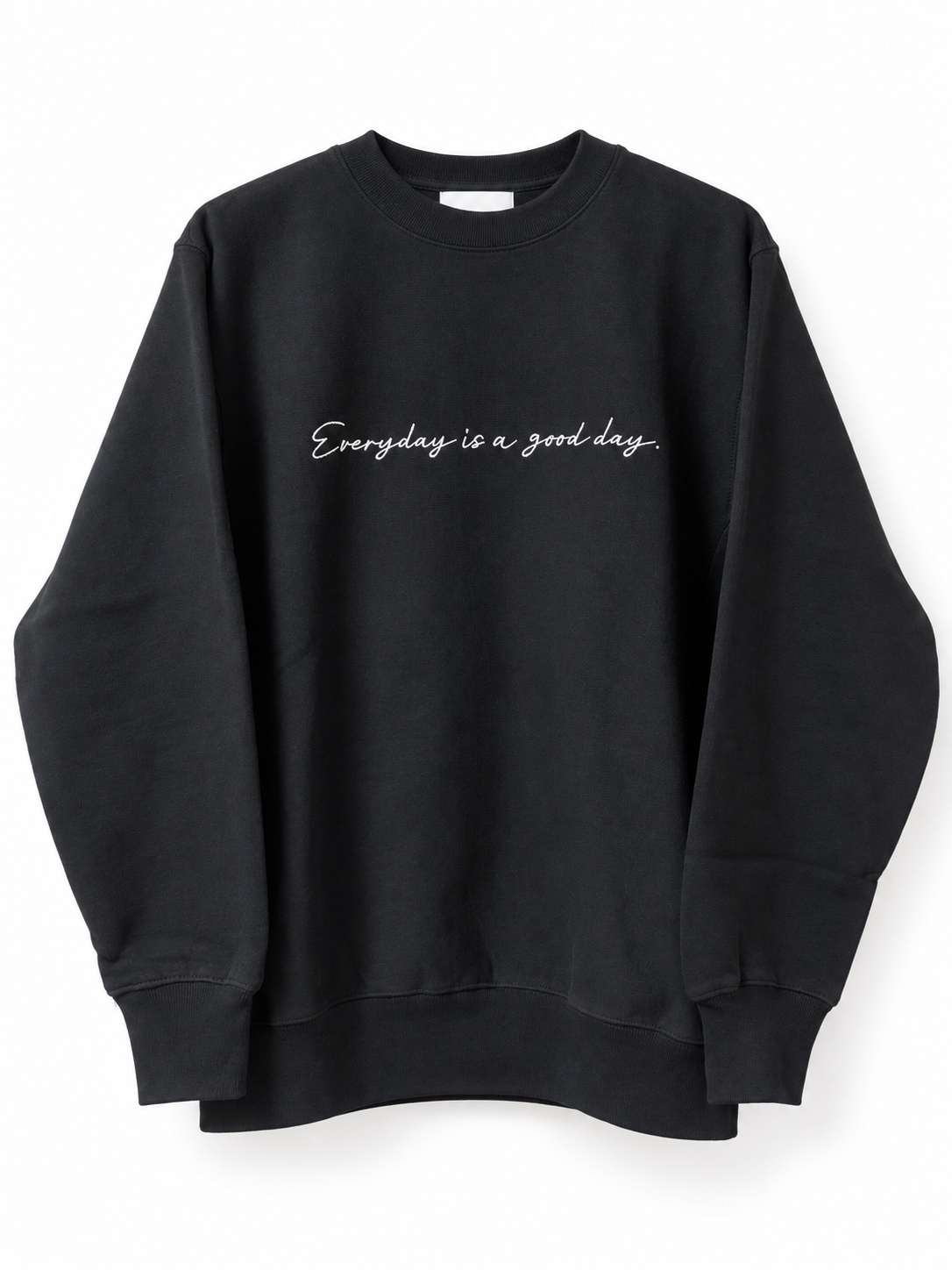 EVERY DAY Embroidery SWEAT BLACK