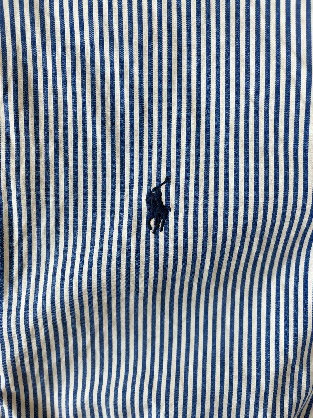 POLO RALPH LAUREN ★ PIN STRIPE / NAVY PONY ★ 32/33 ★USED ITEM
