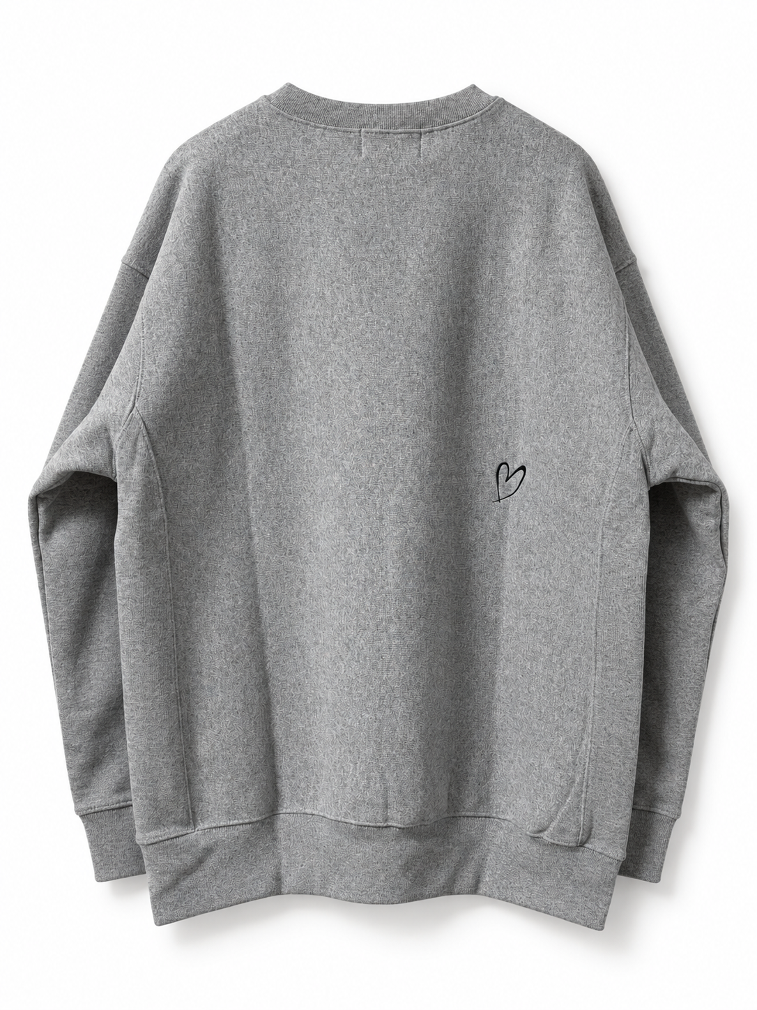 Love you, too. Embroidery SWEAT GREY