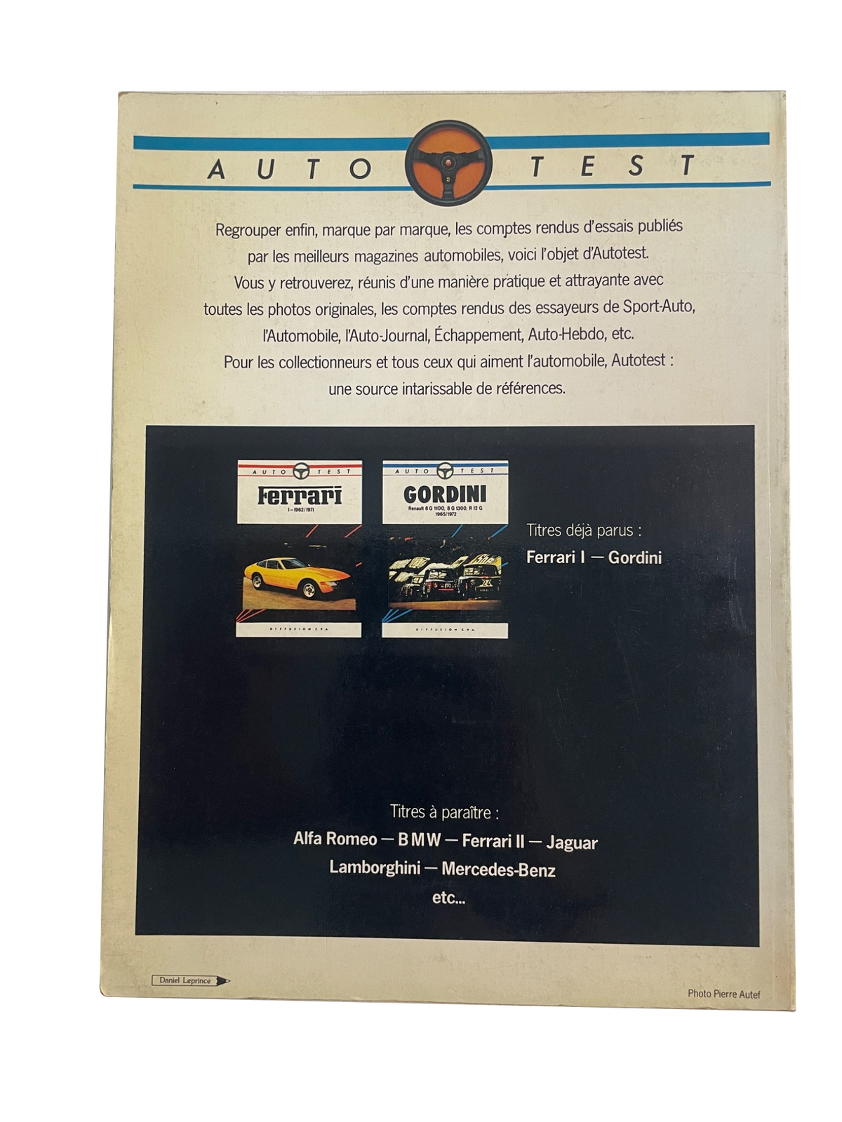 AUTO TEST ALPINE｜Berlinette A108・A110・1300・1500・1600・V85・1800