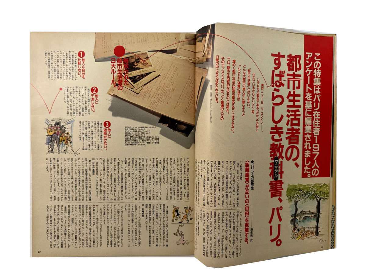 BRUTUS No.231｜都市生活を満喫する法。PARIS REPORT｜1990年8月1日号