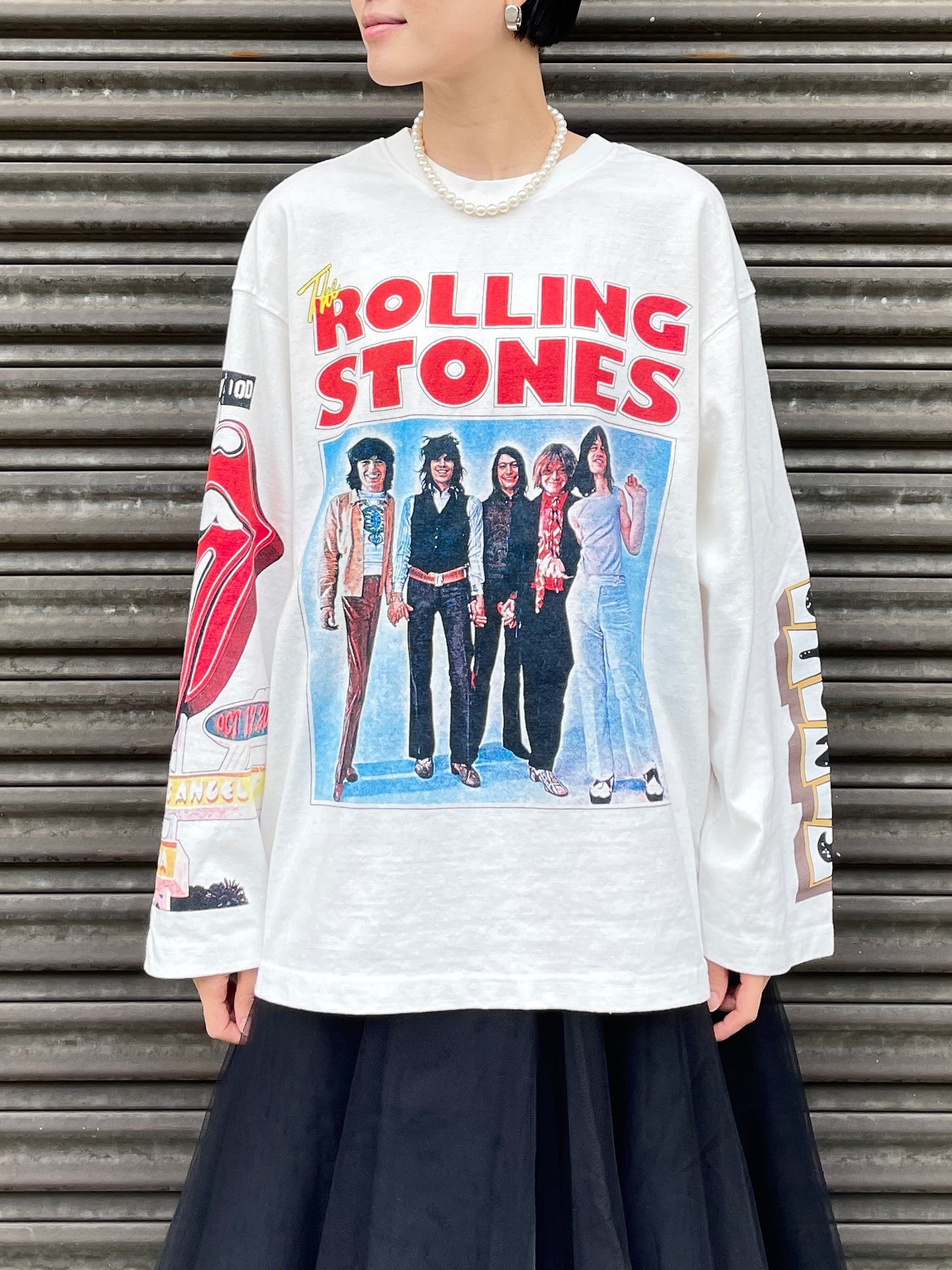 ROLLING STONES T-SHIRTS White UNISEX【SELECTED ITEM】