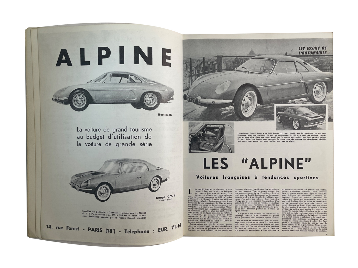 AUTO TEST ALPINE｜Berlinette A108・A110・1300・1500・1600・V85・1800