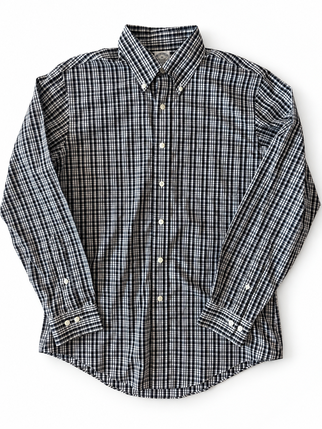 BROOKS BROTHERS BLACK CHECK / M ★ USED ITEM