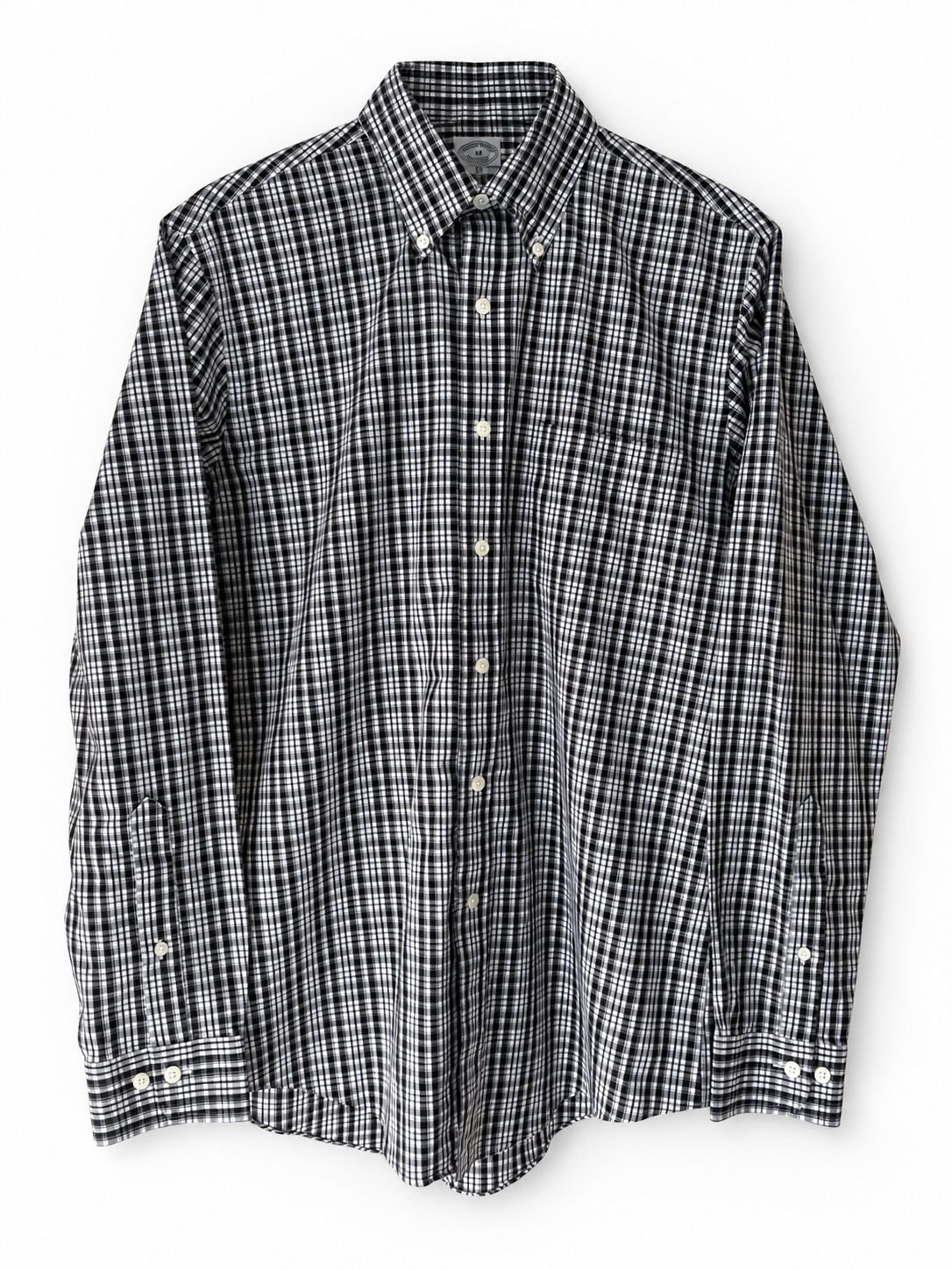 BROOKS BROTHERS BLACK CHECK / M ★ USED ITEM