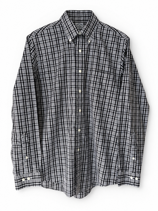BROOKS BROTHERS BLACK CHECK / M ★ USED ITEM