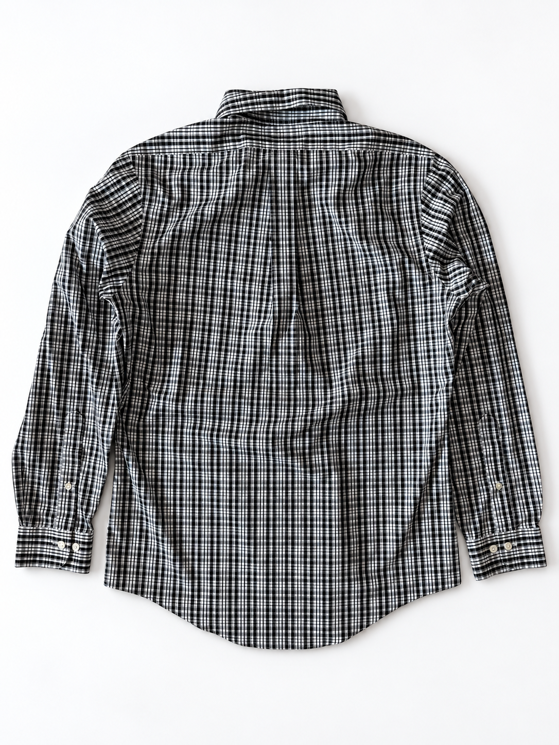 BROOKS BROTHERS BLACK CHECK / M ★ USED ITEM