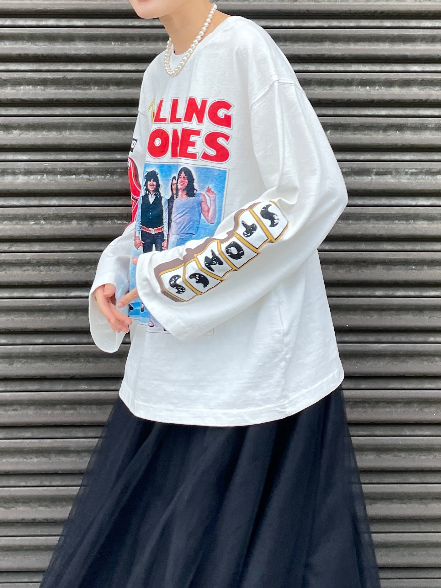 ROLLING STONES T-SHIRTS White UNISEX【SELECTED ITEM】