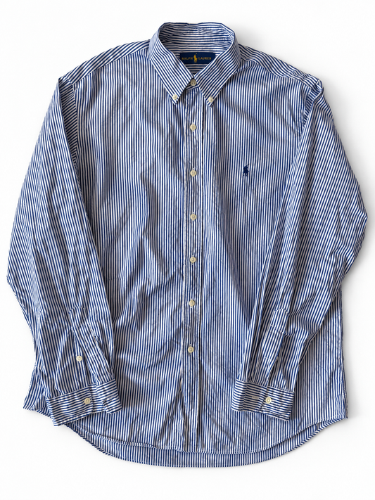 POLO RALPH LAUREN PIN STRIPE / XL ★ USED ITEM