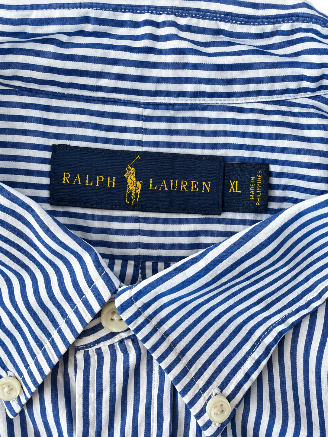 POLO RALPH LAUREN PIN STRIPE / XL ★ USED ITEM