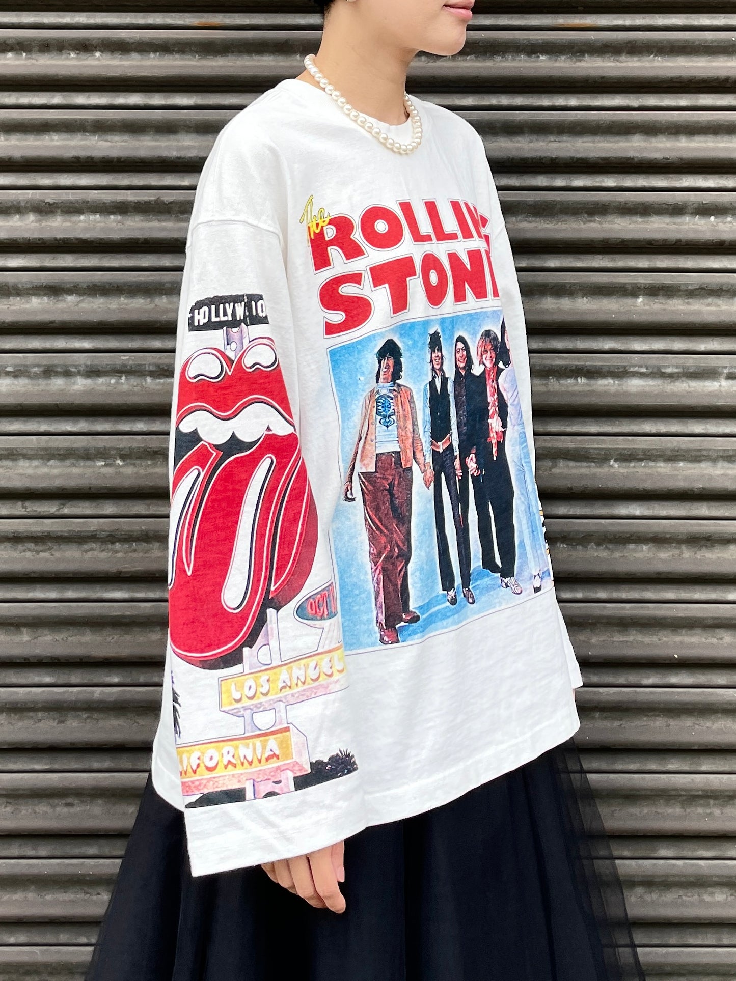 ROLLING STONES T-SHIRTS White UNISEX【SELECTED ITEM】