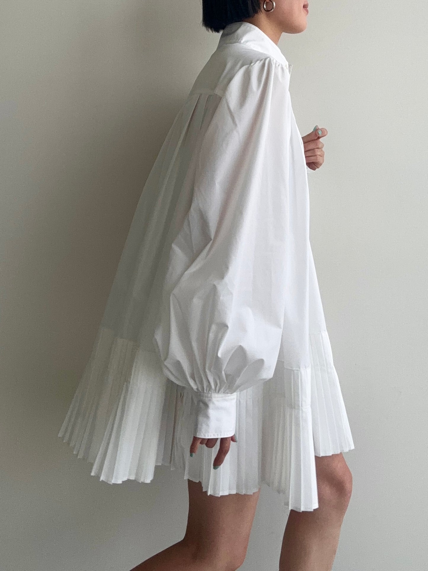 JENNY PLEATED DRESS White ★7月上旬発送予定★ Scheduled to ship on early July.