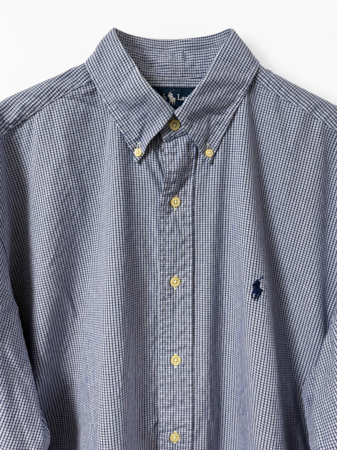 POLO RALPH LAUREN ★ GRAPH CHECK ★ 16-34 ★USED ITEM