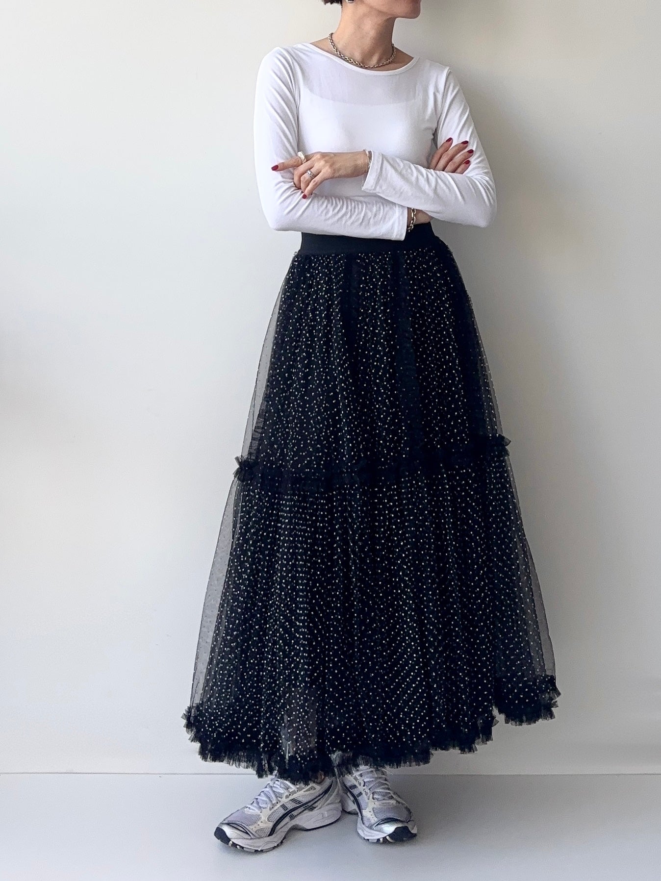 ★再入荷★MINI DOTS TULLE SKIRT
