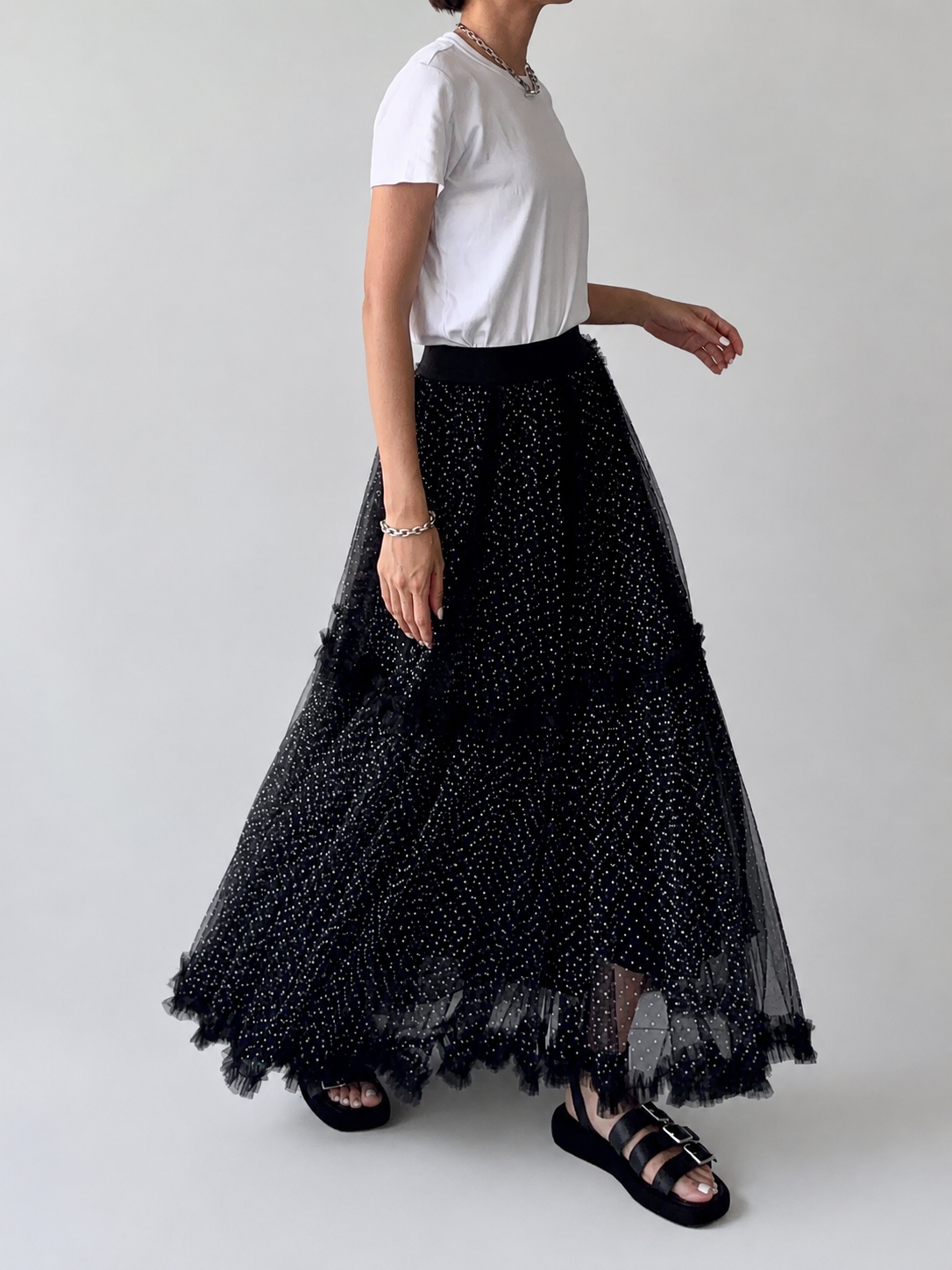 MINI DOTS TULLE SKIRT