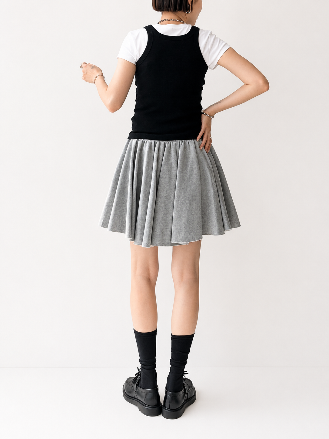 VICKY SWEAT FLARE SKIRT