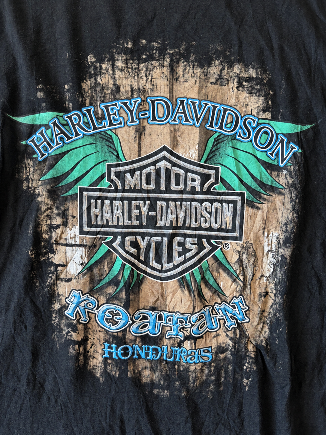 HARLEY-DAVIDSON | Roatan Honduras Graphic T-Shirt 3XL ★ USED ITEM