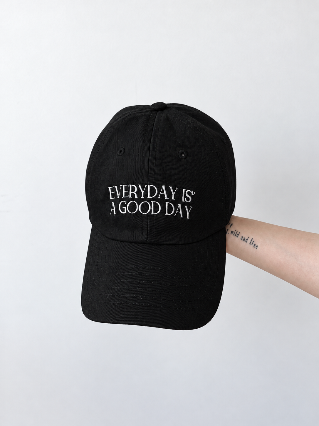 GOOD DAY Embroidery CAP Black【UNISEX】